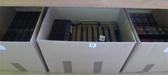 Scotts novels & 2 boxes of mixed bindings
